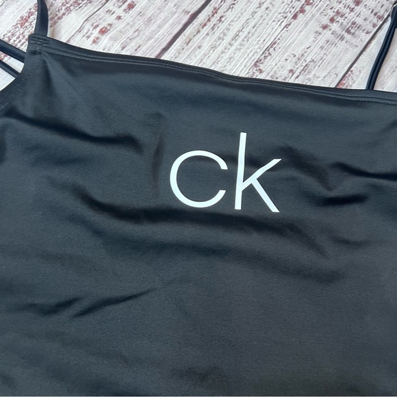 CK Calvin Klein One Piece Square Neck Swimsuit - Picture 4 of 4